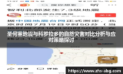 圣何塞地震与科罗拉多的自然灾害对比分析与应对策略探讨